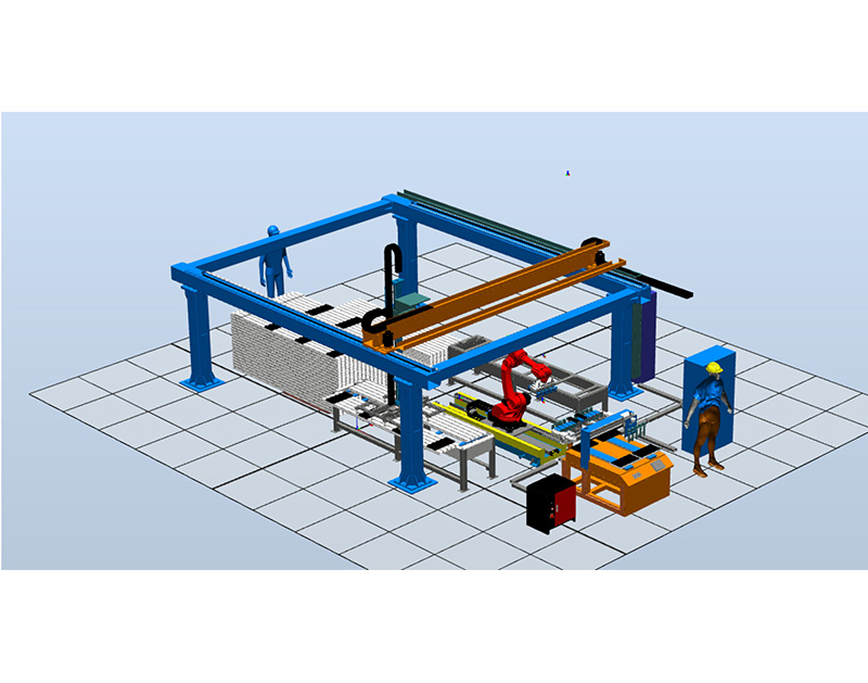 光伏鋁型材涂膠機器人生產(chǎn)線